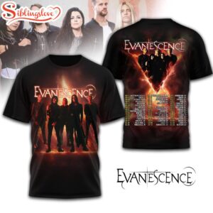 Evanescence Tour 2026 Music All Over Print Shirt For Fans