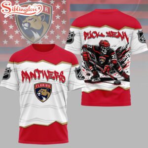 Florida Panthers NHL Puck Yeah 3D T-Shirt