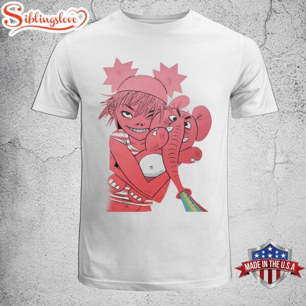 Gorillaz Rainbow Elephant Unisex T-Shirt