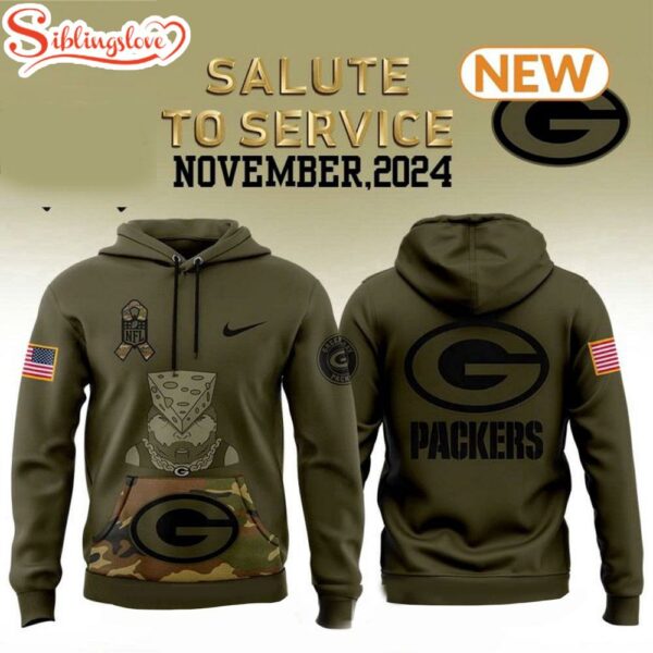 Green Bay Packers Camo Military Hoodie Shirt 3D Print