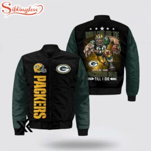 Green Bay Packers Mascot Bomber Jacket For Fans