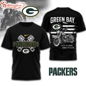 Green Bay Packers NFL Biker 3D T-Shirt
