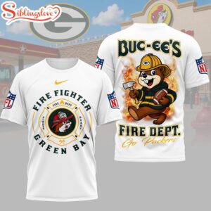 Green Bay Packers NFL Firefighter Strong 3D T-Shirt For Fans
