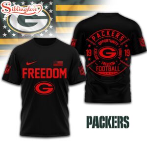 Green Bay Packers NFL Opportunity Equity Freedom Justice 3D T-Shirt