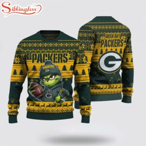 Green Bay Packers NFL The Grinch Ugly Christmas Sweater Green Bay Packers NFL The Grinch Ugly Christmas Sweater