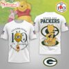 Green Bay Packers NFL Winnie The Pooh 100th Anniversary 3D Shirt For Fans