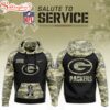 Green Bay Packers Salute to Service Hoodie 3D Shirt For Fans
