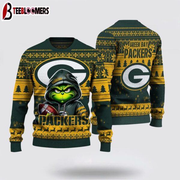 Green Bay Packers The Grinch Ugly Christmas Sweater