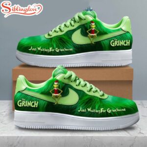 Grinch Is Just Waiting For His Christmas Air Force 1 Shoes For Fans