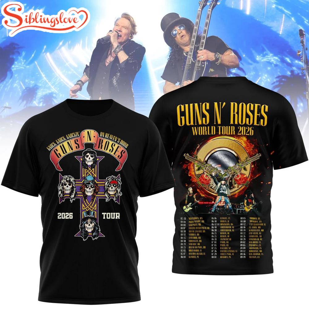 Gun N' Roses Tour 2026 All Over Print Shirt For Fans 1 Gun N' Roses Tour 2026 All Over Print Shirt For Fans