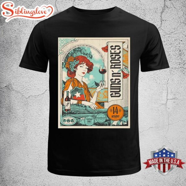Guns N Roses Santiago Chile 2025 Unisex T-Shirt