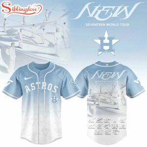 Houston Astros MLB x Seventeen NEW World Tour Baseball Jersey Shirt