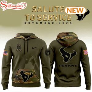 Houston Texans Camo Military Hoodie…