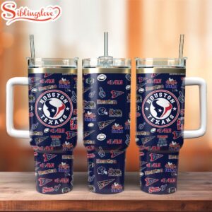 Houston Texans Football Team Nfl Tumbler 40Oz With Handle Gift For Fans