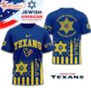 Houston Texans Jewish Heritage 3D T-Shirt For Fans