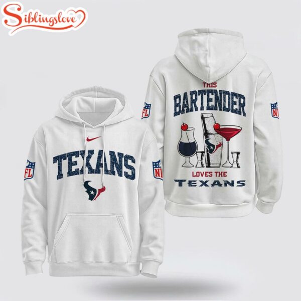 Houston Texans NFL Bartender 3D Hoodie Shirt