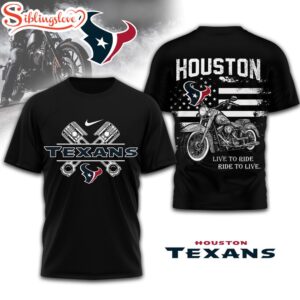 Houston Texans NFL Biker 3D T-Shirt