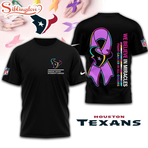 Houston Texans NFL Crucial Catch 3D Shirt