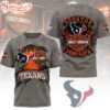Houston Texans NFL Harley Davidson For Life 3D T-Shirt