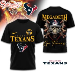 Houston Texans NFL Megadeth 3D T-Shirt