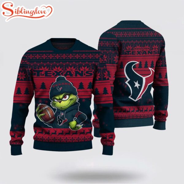 Houston Texans NFL The Grinch Ugly Christmas Sweater
