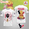 Houston Texans NFL Winnie The Pooh 100th Anniversary 3D Shirt For Fans