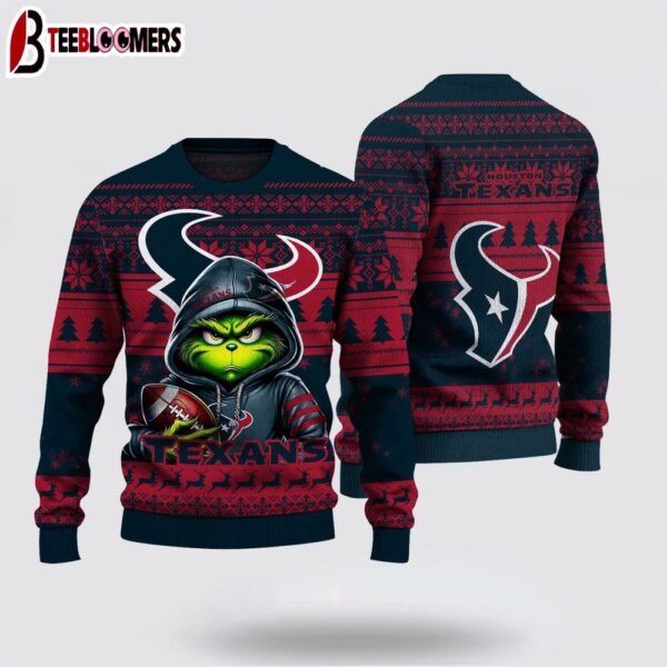 Houston Texans The Grinch Ugly Christmas Sweater