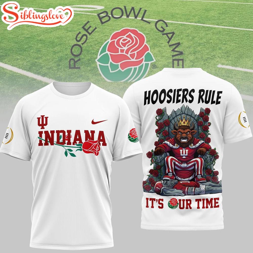 Indiana Hoosiers NCAA Rose Bowl 2026 3D Shirt 1 Indiana Hoosiers NCAA Rose Bowl 2026 3D Shirt