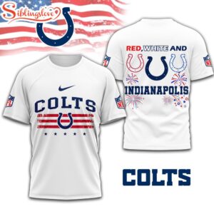 Indianapolis Colts 4th Of July 3D T-Shirt For Fans