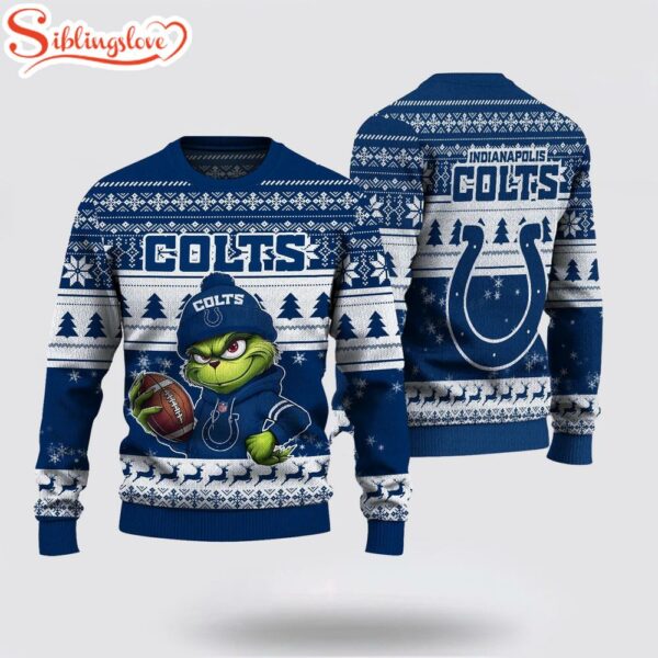 Indianapolis Colts NFL The Grinch Ugly Christmas Sweater