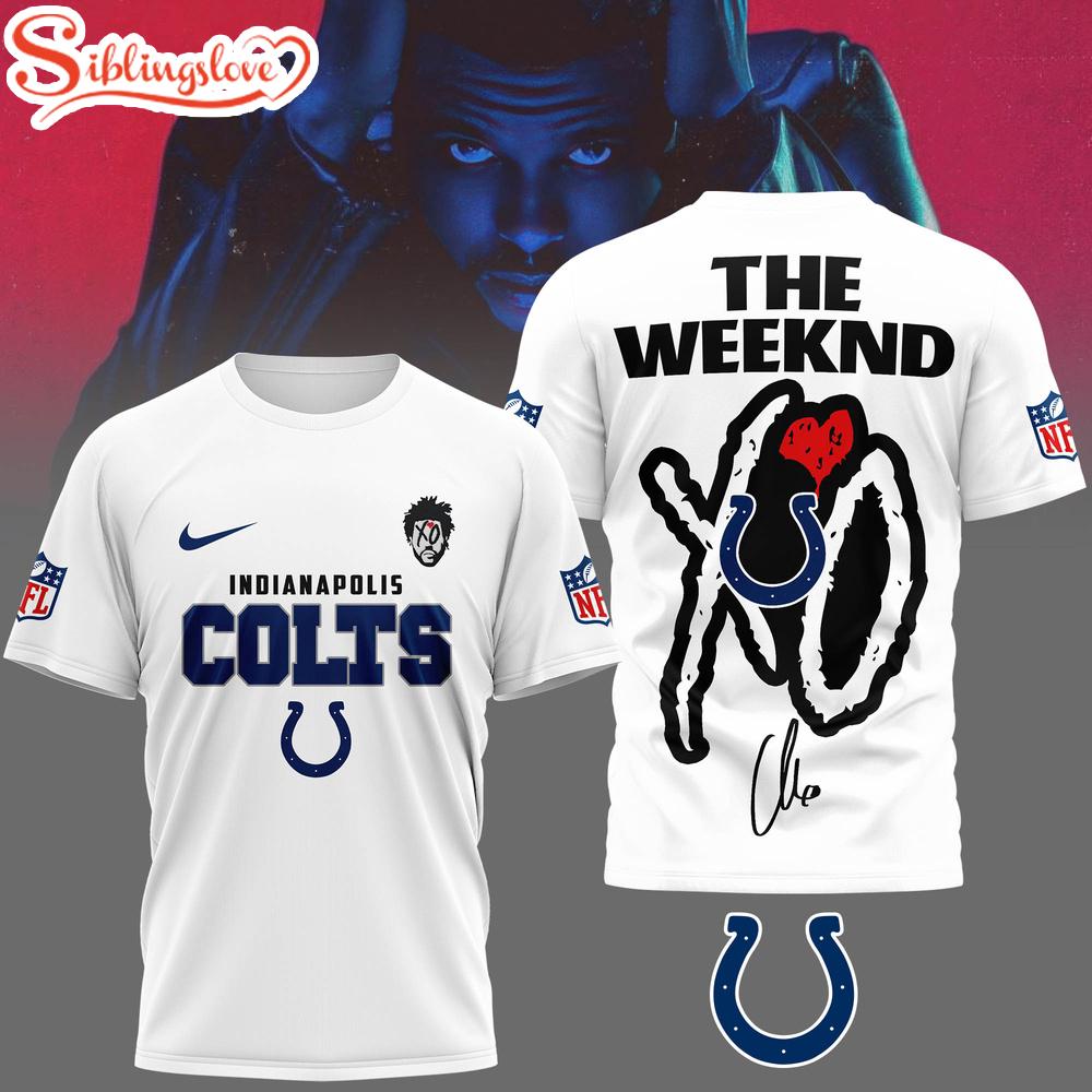 Indianapolis Colts NFL The Weeknd 3D Shirt For Fans 1 Indianapolis Colts NFL The Weeknd 3D Shirt For Fans