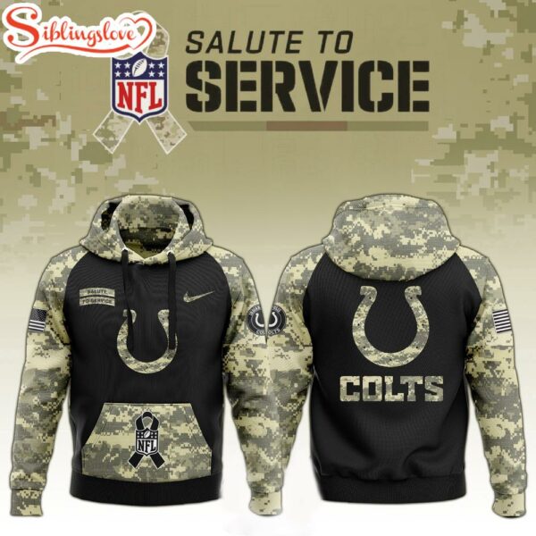 Indianapolis Colts Salute to Service Hoodie 3D Shirt For Fans