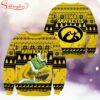 Iowa Hawkeyes NCAA Grinch Ugly Christmas Sweater