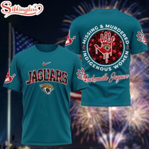 Jacksonville Jaguars Missing & Murdered Indigenous Women Awareness 3D T-Shirt