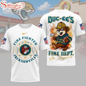 Jacksonville Jaguars NFL Firefighter Strong 3D T-Shirt For Fans