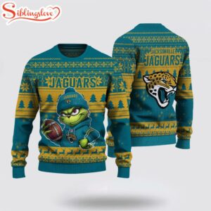 Jacksonville Jaguars NFL The Grinch Ugly Christmas Sweater Jacksonville Jaguars NFL The Grinch Ugly Christmas Sweater