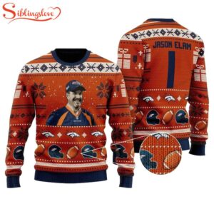 Jason Elam 1 Denver Broncos Ugly Christmas Sweater