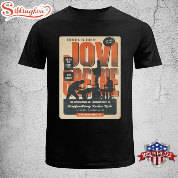 Jovi Greene Oct 16 2025 Charlottesville Unisex T-Shirt