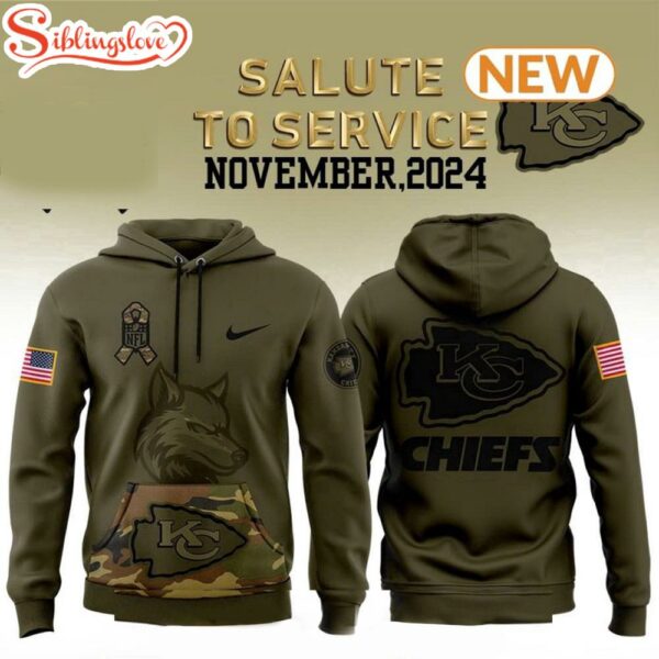 Kansas City Chiefs Camo Military Hoodie Shirt 3D Print