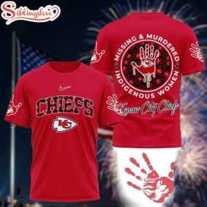 Kansas City Chiefs Missing & Murdered Indigenous Women Awareness 3D T-Shirt