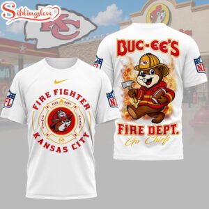Kansas City Chiefs NFL Firefighter Strong 3D T-Shirt For Fans