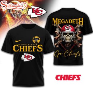 Kansas City Chiefs NFL Megadeth 3D T-Shirt