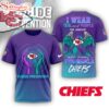 Kansas City Chiefs NFL National Suicide Prevention Month 3D T-Shirt