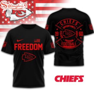 Kansas City Chiefs NFL Opportunity Equity Freedom Justice 3D T-Shirt