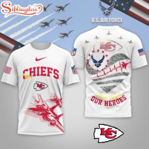 Kansas City Chiefs NFL US Air Force 3D Shirt For Fans