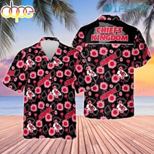 Kansas City Chiefs Sunflower Pattern Hawaiian Shirt