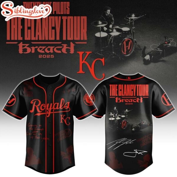 Kansas City Royals MLB x Twenty One Pilots The Clancy World Tour Baseball Jersey Shirt