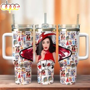 Katy Perry Music Tumbler 40Oz With Handle For Fans