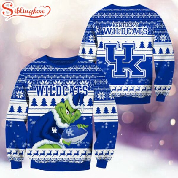 Kentucky Wildcats NCAA Grinch Ugly Christmas Sweater