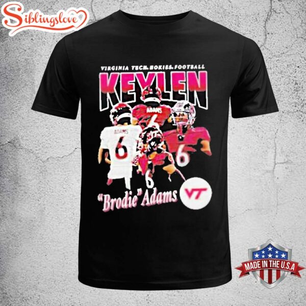 Keylen Adams Brodie Virginia Tech Hokies Football Unisex T-Shirt